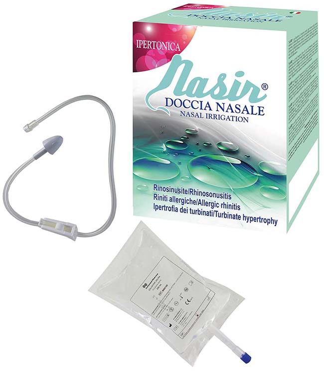 NASIR DOCCIA NASALE 2 SACCHE 250 ML ISOTONICA + 1 DEFLUSSORE - Farmacia Murachelli Di Putelli dr. Giovanni
