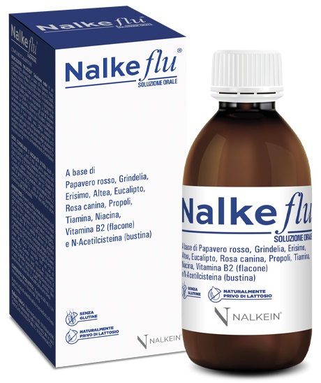 NALKEFLU SOLUZIONE ORALE 200 ML + 1  BUSTINA DA 2,5 G - Farmacia Murachelli Di Putelli dr. Giovanni