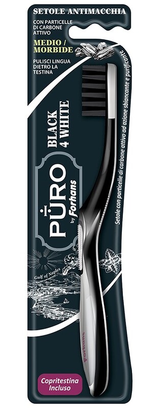 FORHANS SPAZZOLINO BLACK4WHITE SETOLE CARBONE - Farmacia Murachelli Di Putelli dr. Giovanni