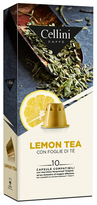 CELLINI CAFFE' LEMON TEA CON FOGLIE DI TE' 10 CAPSULE - Farmacia Murachelli Di Putelli dr. Giovanni