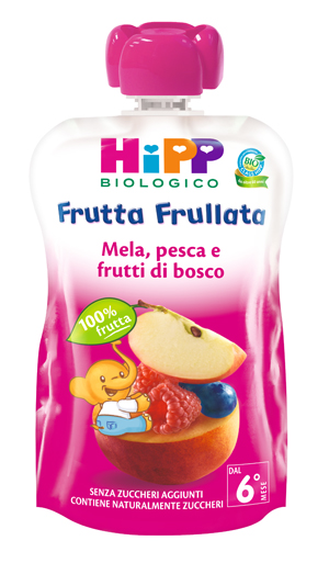 HIPP BIO FRUTTA FRULLATA MELA PESCA FRUTTI DI BOSCO 90 G - Farmacia Murachelli Di Putelli dr. Giovanni