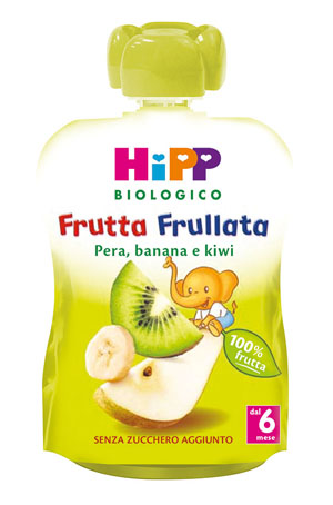 HIPP BIO FRUTTA FRULLATA PERA BANANA KIWI 90 G - Farmacia Murachelli Di Putelli dr. Giovanni