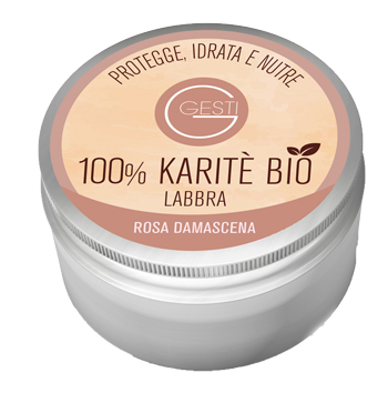 GESTI 100% KARITE' BIO 10 ML ROSA DAMASCENA LABBRA - Farmacia Murachelli Di Putelli dr. Giovanni