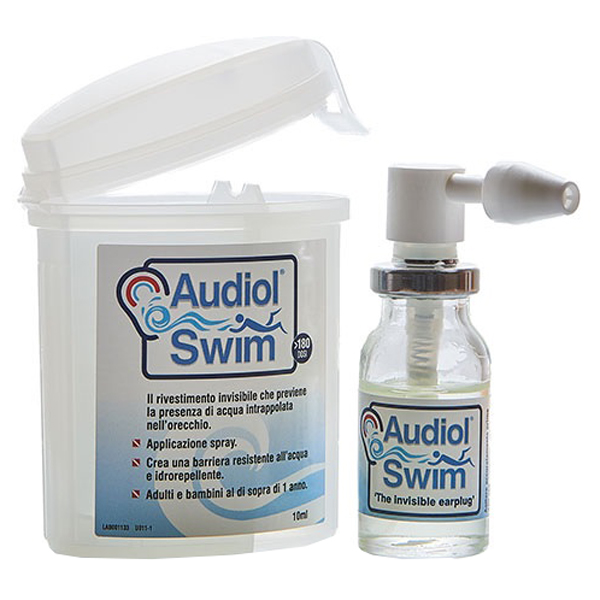 AUDIOLSWIM SOLUZIONE RIVESTIMENTO CANALE UDITIVO COME BARRIERA IDROREPELLENTE - Farmacia Murachelli Di Putelli dr. Giovanni