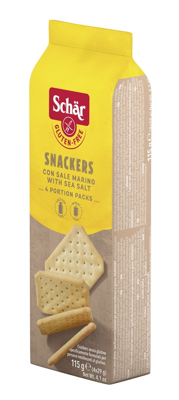 SCHAR SNACKERS CRACKERS CON SALE MARINO SENZA LATTOSIO 4 PORZIONI DA 29 G - Farmacia Murachelli Di Putelli dr. Giovanni