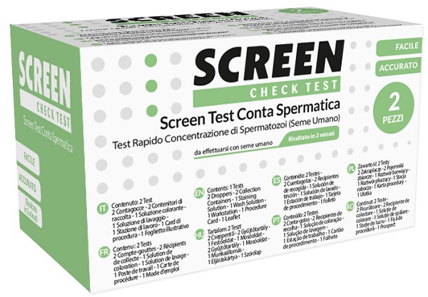 SCREEN TEST CONTA SPERMATICA SCREEN 2 PEZZI - Farmacia Murachelli Di Putelli dr. Giovanni