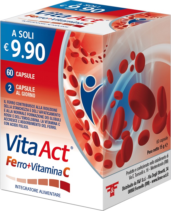VITA ACT FERRO+VITAMINA C 60 CAPSULE - Farmacia Murachelli Di Putelli dr. Giovanni