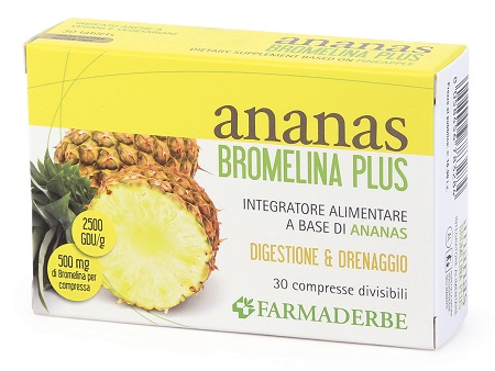 ANANAS BROMELINA PLUS 30 COMPRESSE - Farmacia Murachelli Di Putelli dr. Giovanni