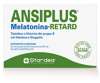 ANSIPLUS RETARD MELATONINA 20 COMPRESSE BISTRATO FAST SLOW 955 MG - Farmacia Murachelli Di Putelli dr. Giovanni