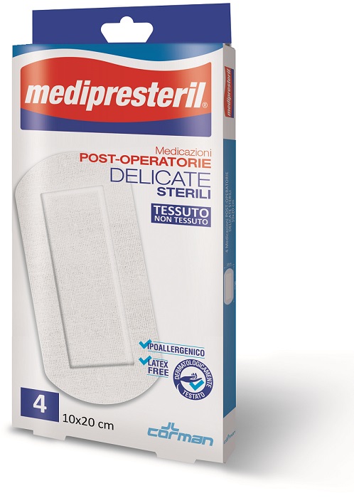 MEDICAZIONE POST OPERATORIA MEDIPRESTERIL DELICATA TNT 10X20CM 5 PEZZI - Farmacia Murachelli Di Putelli dr. Giovanni