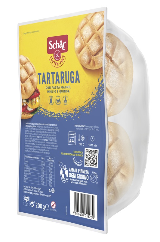 SCHAR TARTARUGA PANE SENZA LATTOSIO 200 G - Farmacia Murachelli Di Putelli dr. Giovanni