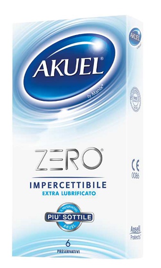 PROFILATTICO AKUEL ZERO EXTRALUBRIFICATO BOX DA 6 PEZZI - Farmacia Murachelli Di Putelli dr. Giovanni