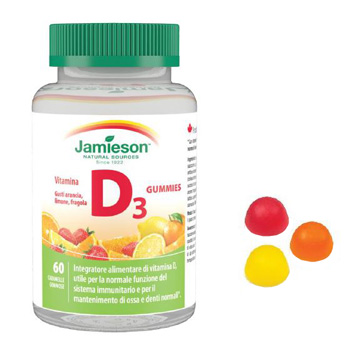 JAMIESON VITAMINA D GUMMIES 1000 60 CARAMELLE GOMMOSE - Farmacia Murachelli Di Putelli dr. Giovanni