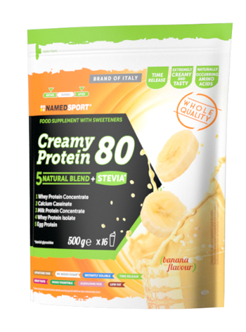 CREAMY PROTEIN 80 BANANA 500 G - Farmacia Murachelli Di Putelli dr. Giovanni