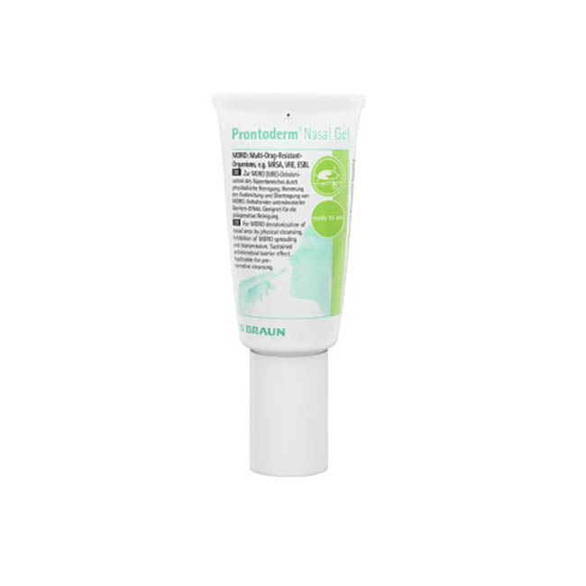 GEL ANTIMICROBICO PRONTODERM NASAL GEL PER DECONTAMINAZIONE/DECOLONIZZAZIONE DEI VESTIBOLI NASALI IN TUBO 30 ML - Farmacia Murachelli Di Putelli dr. Giovanni