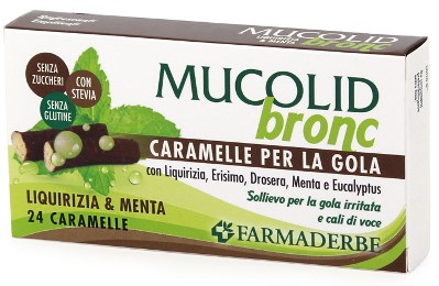 MUCOLID BRONC MENTA & LIQUIRIZIA 24 CARAMELLE - Farmacia Murachelli Di Putelli dr. Giovanni