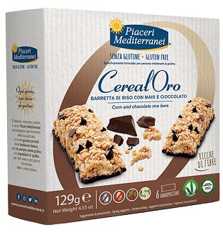 PIACERI MEDITERRANEI BARRETTA DI RISO CON MAIS E CIOCCOLATO 129 G - Farmacia Murachelli Di Putelli dr. Giovanni