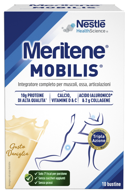 MERITENE MOBILIS GUSTO VANIGLIA 10 BUSTINE DA 21 G - Farmacia Murachelli Di Putelli dr. Giovanni