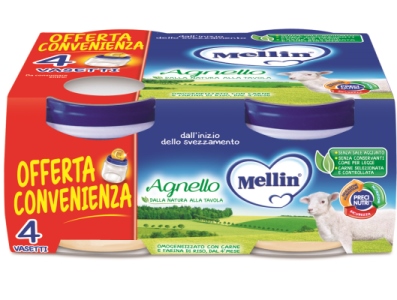 MELLIN OMOGENEIZZATO AGNELLO 4 PEZZI X 80 G - Farmacia Murachelli Di Putelli dr. Giovanni