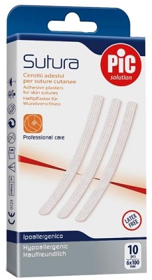 CEROTTO PER SUTURA PIC SOLUTION 6 X 100 MM 10 PEZZI - Farmacia Murachelli Di Putelli dr. Giovanni
