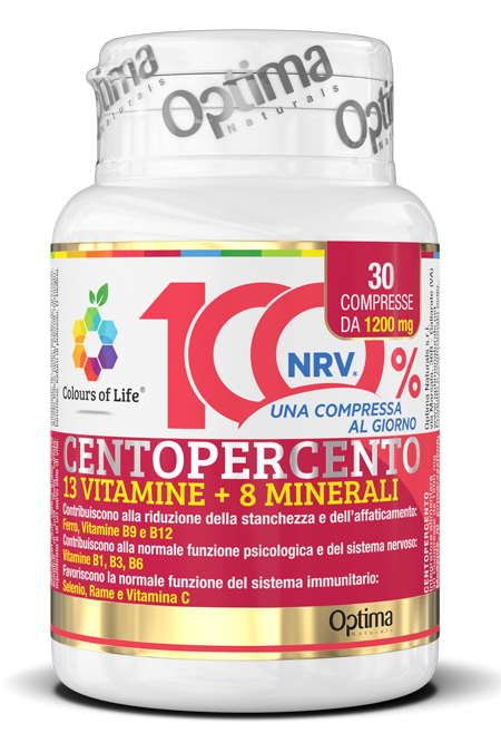 COLOURS OF LIFE CENTOPERCENTO 30 COMPRESSE 1200 MG - Farmacia Murachelli Di Putelli dr. Giovanni