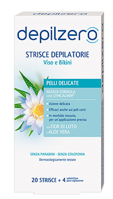 DEPILZERO STRISCE VISO E BIKINI 20 PEZZI - Farmacia Murachelli Di Putelli dr. Giovanni