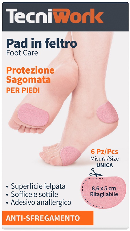 PAD IN FELTRO SAGOMATO 8,6X5CM 6 PEZZI - Farmacia Murachelli Di Putelli dr. Giovanni