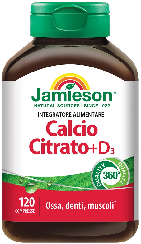 JAMIESON CALCIO CITRATO + D3 120 COMPRESSE - Farmacia Murachelli Di Putelli dr. Giovanni