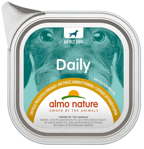 DAILY MENU DOG POLLO PROSCIUTTO FORMAGGIO 100 G - Farmacia Murachelli Di Putelli dr. Giovanni