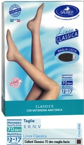SAUBER CLASSICO COLLANT 70 DENARI MAGLIA LISCIA CIOCCOLATO 2 - Farmacia Murachelli Di Putelli dr. Giovanni