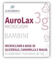 MICROCLISMI PER BAMBINI AUROLAX 6 CONTENITORI 3 G - Farmacia Murachelli Di Putelli dr. Giovanni