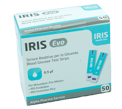 STRISCE MISURAZIONE GLICEMIA IRIS EVO 50 PEZZI - Farmacia Murachelli Di Putelli dr. Giovanni