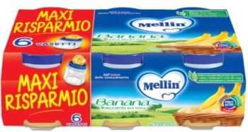 MELLIN OMOGENEIZZATO BANANA 6 X 100 G - Farmacia Murachelli Di Putelli dr. Giovanni