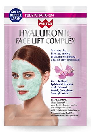 WINTER HYALURONIC FACE LIFT COMPLEX MASCHERA VISO BUBBLE PULIZIA PROFONDA 23 ML - Farmacia Murachelli Di Putelli dr. Giovanni