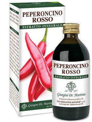 PEPERONCINO ROSSO ESTRATTO INTEGRALE 200 ML - Farmacia Murachelli Di Putelli dr. Giovanni