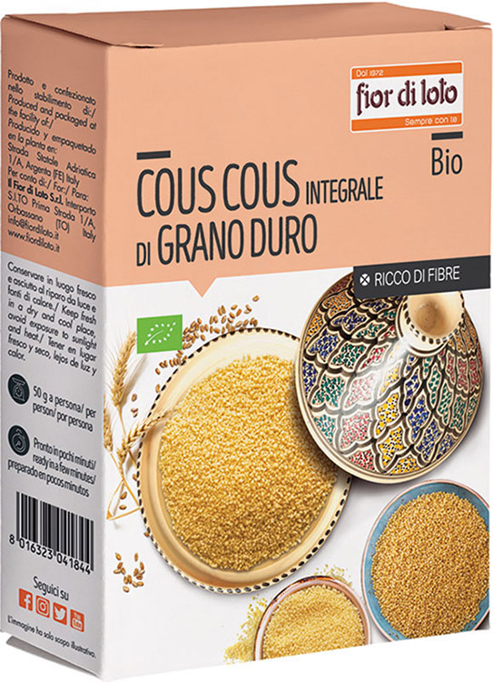 COUS COUS INTEGRALE GRANO DURO BIO 500 G - Farmacia Murachelli Di Putelli dr. Giovanni