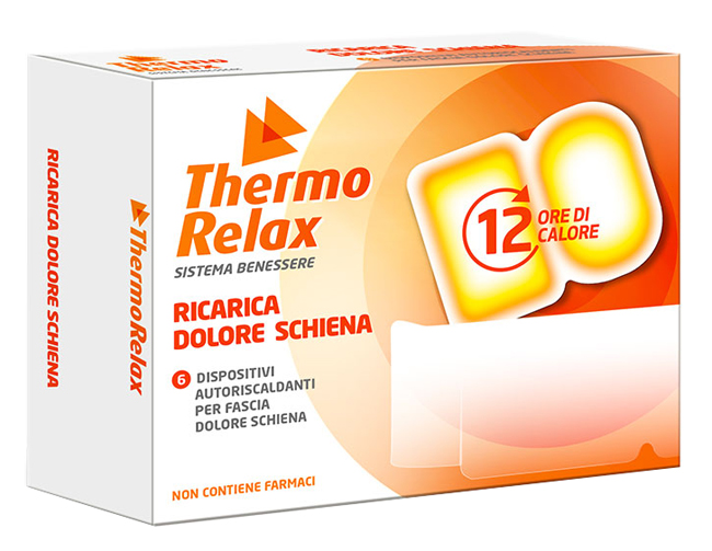 THERMORELAX RICARICA PER FASCIA DOLORE LOMBARE 6 DISPOSITIVI AUTORISCALDANTI - Farmacia Murachelli Di Putelli dr. Giovanni