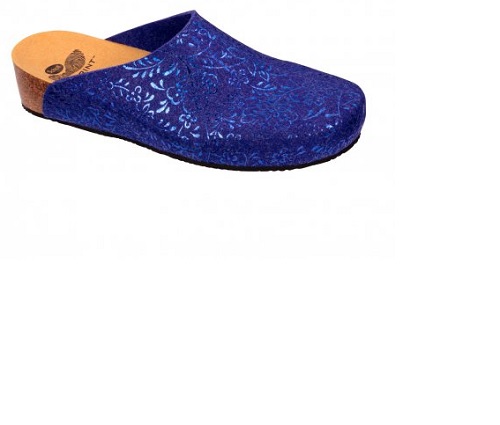 SILENE PRINTED FELT WOMENS BLUE 38 BIOPRINT MATERIALE TOMAIA FELTRO FODERA TOMAIA SFODERATO SOTTOPIEDE MICROFIBRA SUOLA EVA CALZATA F 1 PAIO AW17 - Farmacia Murachelli Di Putelli dr. Giovanni