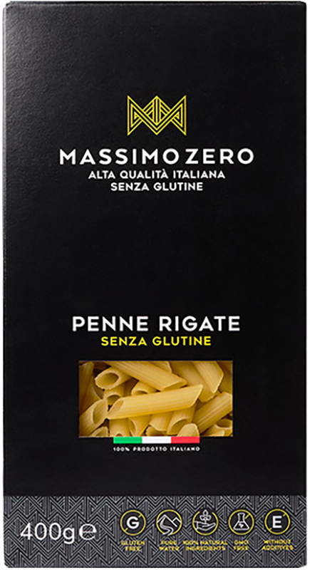 MASSIMO ZERO MEZZE PENNE RIGATE 400 G - Farmacia Murachelli Di Putelli dr. Giovanni