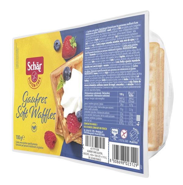 SCHAR GAUFRE SOFT WAFFLES 100 G - Farmacia Murachelli Di Putelli dr. Giovanni