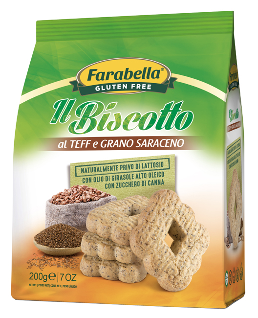 FARABELLA IL BISCOTTO AL TEFF E GRANO SARACENO 200 G - Farmacia Murachelli Di Putelli dr. Giovanni