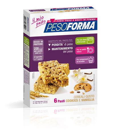 PESOFORMA BARR CEREALI COOKIES VANIGLIA 372 G - Farmacia Murachelli Di Putelli dr. Giovanni