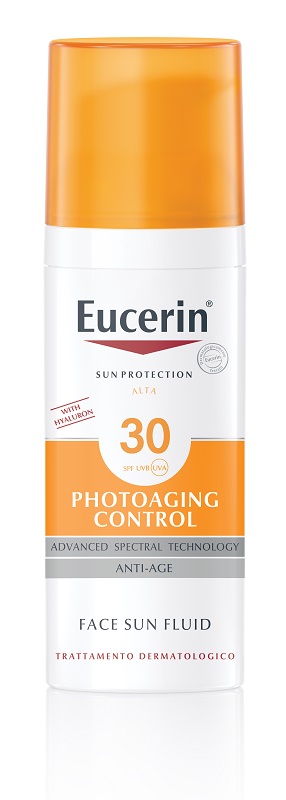 EUCERIN SUN PROTECTION SPF 30 PHOTOAGING CONTROL FACE SUN FLUID ANTI AGE 50 ML - Farmacia Murachelli Di Putelli dr. Giovanni