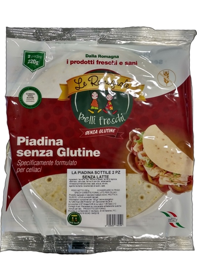 LA PIADINA SOTTILE SENZA LATTE 2 X 100 G - Farmacia Murachelli Di Putelli dr. Giovanni