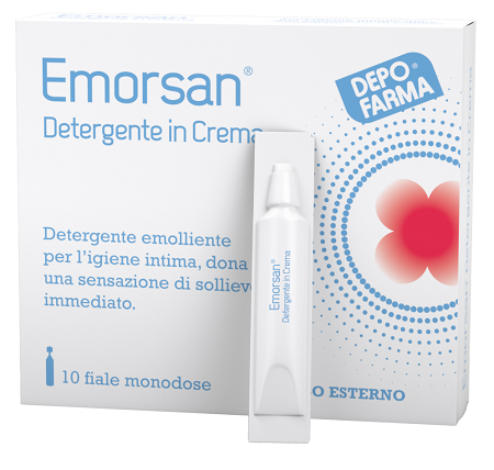 EMORSAN DETERGENTE IN CREMA 10 FIALE MONODOSE DA 3,5 ML - Farmacia Murachelli Di Putelli dr. Giovanni