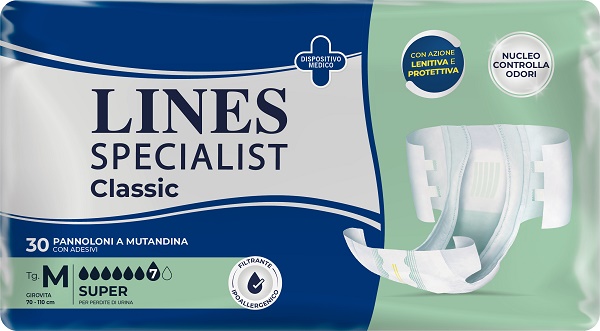 PANNOLONE A MUTANDA LINES SPECIALIST CLASSIC SUPER MM 30 PEZZI - Farmacia Murachelli Di Putelli dr. Giovanni