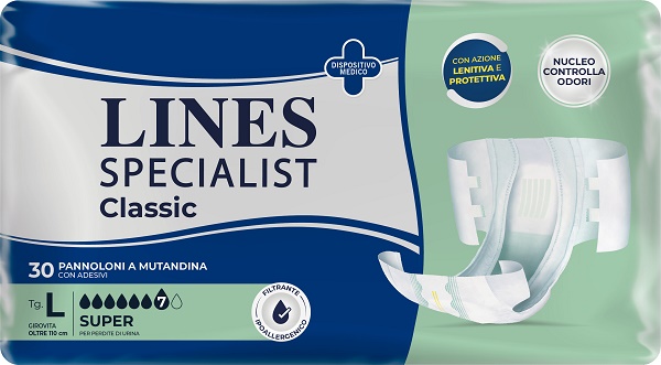 PANNOLONE A MUTANDA LINES SPECIALIST CLASSIC SUPER MG 30 PEZZI - Farmacia Murachelli Di Putelli dr. Giovanni