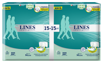 PANNOLONE A MUTANDA LINES SPECIALIST SUPER MM 30 PEZZI - Farmacia Murachelli Di Putelli dr. Giovanni