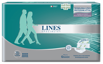 PANNOLONE A MUTANDA LINES SPECIALIST ALTAPROTEZIONE MG 20 PEZZI - Farmacia Murachelli Di Putelli dr. Giovanni