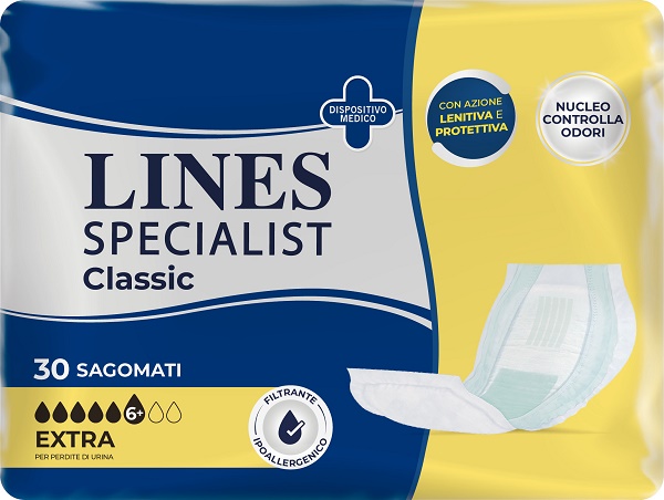 PANNOLONE LINES SPECIALIST CLASSIC SAGOMATO EXTRA 30 PEZZI - Farmacia Murachelli Di Putelli dr. Giovanni